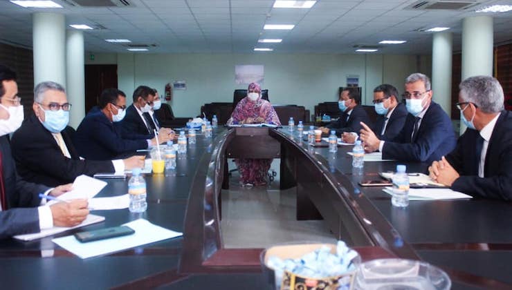 صورة اجتماع اللجنة الوزارية لمتابعة وضعية أسعار المواد الغذائية