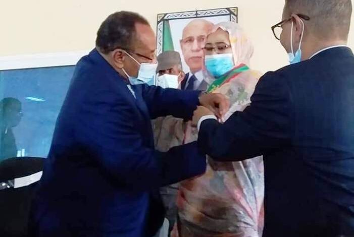 صورة تنصيب رئيسة جديدة لمجلس جهة ولاية اينشيري خلفا لرئيسه الراحل