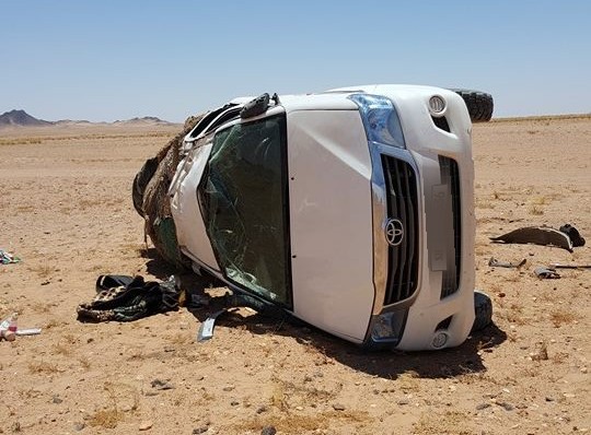 صورة وفاة منقب في حادث سير قرب منطقة “اكليب اجراد” شمال شرق تيرس زمور