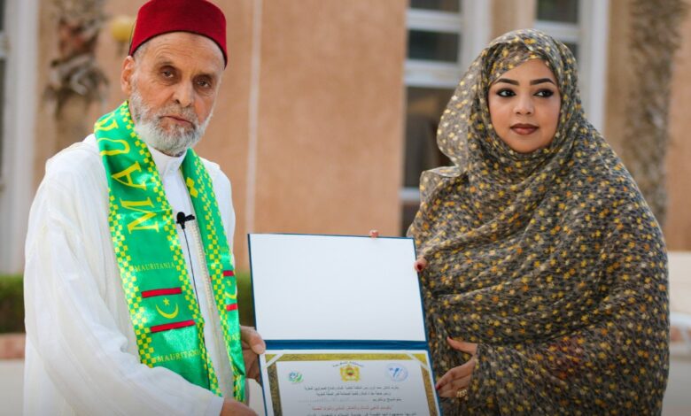 صورة المنظمة العالمية للسلام تكرم نائب رئيسة جهة نواكشوط
