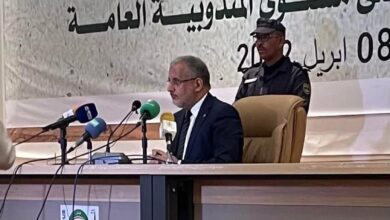 صورة خطاب المندوب العام الجديد لتآزر اليوم أمام شركاء المندوبية