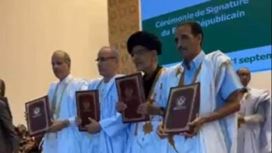 صورة موريتانيا: توقيع “الميثاق الجمهوري” بين وزارة الداخلية والتكتل وUFP والإنصاف