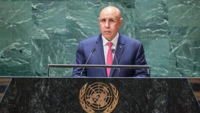 صورة الغزواني يدعو لإيجاد حل لمشكل المديونية وزيادة دعم الدول الفقيرة