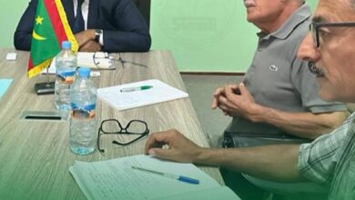 صورة المدير العام لشركة “صونادير” حماده ديدي يتباحث مع بعثة من منظمة استثمار نهر السنغال