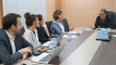 صورة وفــد مـن وكــالة التنميـة الفرنسية  التعــاون في مجـال الحمايـة الاجتمـاعية